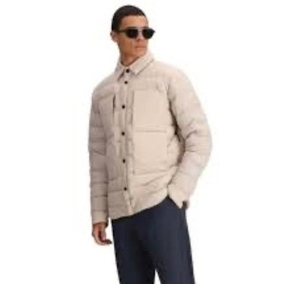 Obermeyer Men's Explorer Down Shirt Jacket Color Cement SMALL NWT